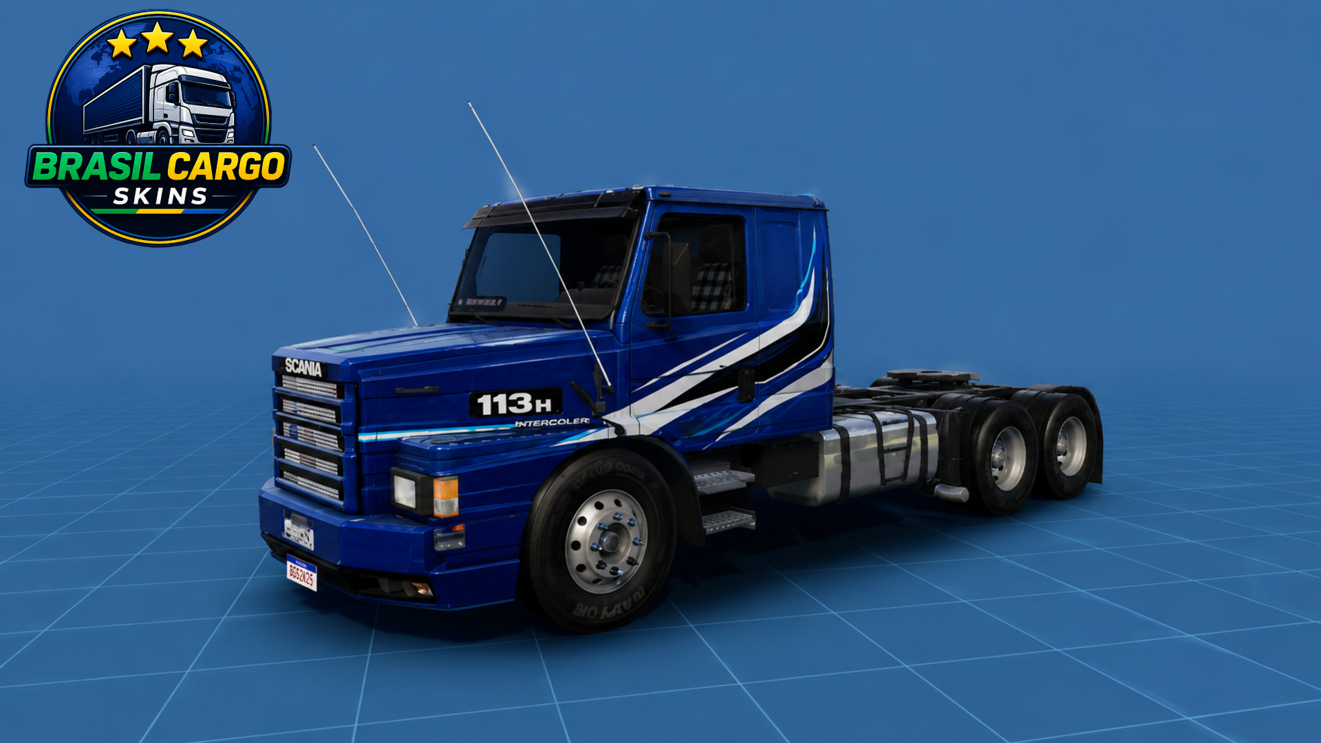 Skin Scania 113 Listras Brancas